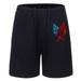 Taicanon Men's Summer Sports Shorts Fashion Men's Five-quarter Pants, Anime Print Beach Shorts(Black-XL)