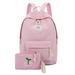 Women Casual Canvas Backpack Large Capacity Travel School Bag with Mini Bag Wallet New