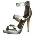 Michael Antonio Women's Rosella Heeled Sandal, Silver, 10 M
