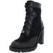 Coach Womens Hedy Leather Ankle Combat Boots