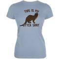 This Is My Otter Shirt Light Blue Juniors Soft T-Shirt - Large