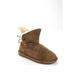 Bearpaw Womens Suede Sheepskin Winter Boots Brown Size 10