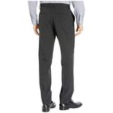 Kenneth Cole Reaction Stretch Flannel Slim Fit Flat Front Dress Pants Charcoal Heather