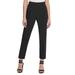 Womens Dress Pants Pull-On Pleated Slim Ankle Trouser 14