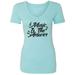 Music Is The Answer Womens V-Neck Tee