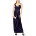 Teeze Me Juniors Sleeveless Spaghetti Strap Surplice Faux Wrap Long Dress