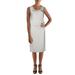 Matty M Womens Knot-Front V Neck Midi Dress