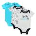 Baby Kiss Baby Onesies For Boys Variety Pack Short Sleeve Bodysuits for Newborn & Infant, 3-Pack