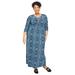 Catherines Women's Plus Size Winflo Medallion Twist Maxi Dress