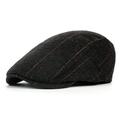 Men's Unisex Cotton Wool Plaid Newsboy Cap Adjustable Ivy Irish Gatsby Cabbie Beret Flat Driving Hat Outdoors