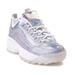 FILA Women's Disruptor II Iridescent White Sneaker (8.5)