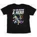 Become A Hero My Hero Academia Anime Cartoon Mens Black Graphic Tee