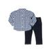 Little Lad Baby Boy Long Sleeve Shirt and Pant Outfit Set, 2pc