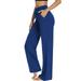 Sexy Dance Womens High Waist Yoga Pants Stretch Tummy Control Sweatpants Workout Running Sportwear Long Bootleg Flare Pants