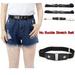 JANSION Buckleless Lazy Invisible Waist Belt Adjustable No Buckle Women Men Simple Style Elastic No Buckle Stretch Waist Belt For Jeans Pants Dress