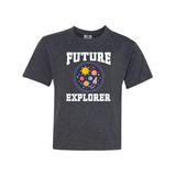 Inktastic Future Explorer Space Travel Engineering Astronaut Child Short Sleeve T-Shirt Unisex