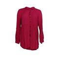 Joan Rivers Classics Collection Women's Top Sz XS Button Front Pink A293988