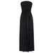 Grace Karin Sexy Women's Summer Strapless Pleated Waist Maxi Dress With Pockets