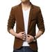 SANNEDONG Men Blazer Suits Casual Slim Fit Formal One Button Suit Jacket Tops Fit Wedding Slim Coat Casual Suit