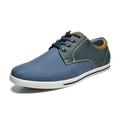 Bruno Marc Mens Casual Oxfords Flat Outdoor Shoes Sneakers Classic Lightweight Lace Up Shoes Rivera-01 Navy Size 8.5