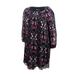 INC International Concepts Women's Plus Printed Cold-Shoulder Dress