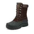 Nortiv 8 Mens Winter Warm Outdoor Hiking Boots Snow Boots Insulated Waterproof Work Boots Shoes Terrex-2M Brown Size 9