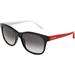 Tommy Hilfiger Women's TH1985/S Square Sunglasses,OS,Blue/Red/White Frame/Grey Shade Lens
