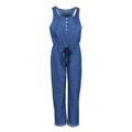 Luiryare 2020 new WomenÂ´s Sleeveless Denim Romper Jean Top Jeans Casual Jumpsuit