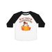 Inktastic My 1st Thanksgiving Cute Owl in Pumpkin Toddler Short Sleeve T-Shirt Unisex