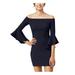 Sheath Dress Navy Junior's Ruffle Sleeve Mini 5