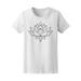 Geometric Paper Lotus Design Tee Women's -Image by Shutterstock