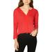 Sanctuary Womens Hanna Split Neck Long Sleeve T-Shirt