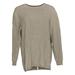Joan Rivers Classics Collection Women's Sweater Sz L Back Button Beige A309635