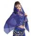 Lady Belly Dance Headwear Women's Chiffon Coins Scarf Headpiece dance costume