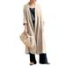 ZANZEA Ladies Lapel Cotton Linen Jacket Outwear Spring Autumn Long Cardigan Coats