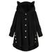 Women's Casual Faux Fur Hooded Coats Fashion Fleece Jackets Plus Size Outerwear