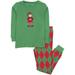 Leveret Kids & Toddler Pajamas Boys Girls 2 Piece PJ's 100% Cotton Elf Argyle Red & Green (Size 3 Years)