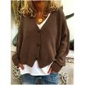 Womens Knitted Sweater Open Front Pocket Coat Long Cardigan Coat Tops Jacket