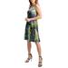 24/7 Comfort Apparel Women's Tie Dye Sleeveless Knee Length Dress