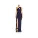 Likely Womens Roxy Cut-Out Front-Split Evening Dress