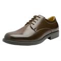 Bruno Marc Men Classic Oxford Shoes Business Dress Shoes for Men Lace Up Leather Shoes Downing-02 Dark/Brown Size 11