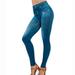 Leggings Jeans for Women Denim Pants with Pocket Slim Jeggings Fitness Plus Size Leggings S-XXL Black/Blue
