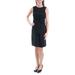 Bar III Women's Sleeveless Party Knotted Cocktail Dress, Black, XS