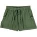 Be Bop Juniors Solid Challis Pom Pom Trim Shorts