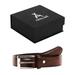 Affilare Men's Genuine Italian Leather Dress Belt 35mm Black Brown Tan 12ST22