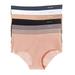 Calvin Klein Women's Invisibles Hipster Multipack-Panty, Black, White, Bare, Silverlock, Undertone, Subtle Bloom, Speakeasy, Medium