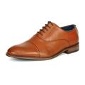 Bruno Marc Mens Classic Business Leather Shoes Lace Up Wingtip Oxford Shoes Louis_2 Brown Size 7.5