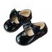 Pretty Comy Children Girl PU Shoes Princess Dance Bow Kids Dress Party Shoe Flats Casual Single First Walkers
