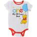 Disney Baby Boy's Winnie The Pooh Short Sleeve 1st Birthday Bodysuit Onesie