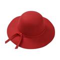 Sunisery Retro Wind Children Girls Big Hat Big Hat Bow Beach Hat Sun Hat Outdoor Cap Beach Casual Big Hat